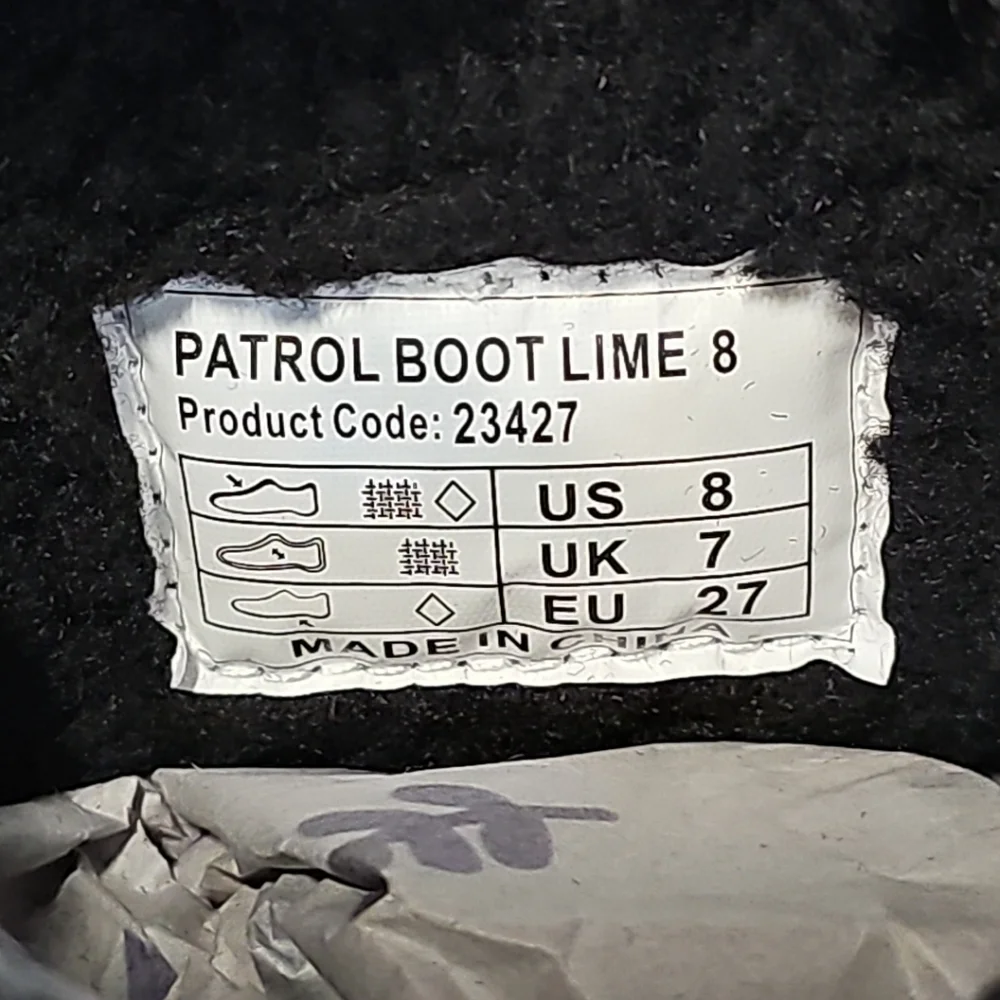 Arctix Patrol Boot Lime Toddler‎ Size 8 Black/Gray/Green NEW With Tags & Box